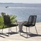 Armen Living Shasta Outdoor Metal and Black Rope Stackable Dining Chair, PK2 LCSHSIBLK - alternate 4